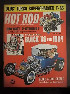 $4.99 • Buy Hot Rod Magazine June 1962 Buick V8 Indy Olds Turbo Supercharged F-85 (AX) G