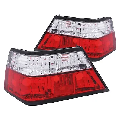 Anzo 221159 Tail Lights RedClear Crystal Lens For 86-95 MercedesBenz EClass W124 • $125.25