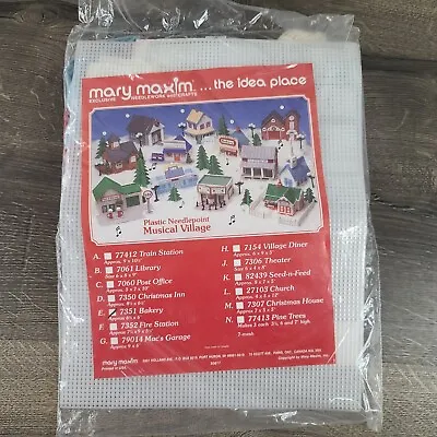 Mary Maxim ~ Bakery Exclusive Musical Village Needlepoint Kit 7351 E • $16.11