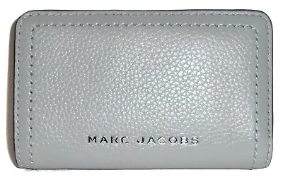 MARC JACOBS   Rock Grey Leather Bifold Zip Wallet  NWT • $75