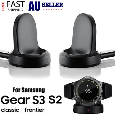 Wireless Charging Dock Cradle Charger For Samsung Gear S2 S3 Classic Frontier AU • $15.99