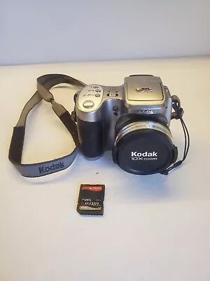 Kodak EasyShare Z740 5.0MP Digital Camera - Silver Takes AA Batts W/ Lens Cap SD • $14.99