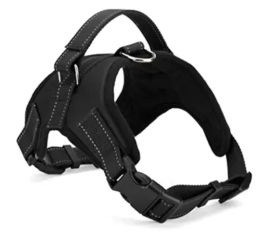 No Pull Dog Pet Harness Adjustable Control Vest Dog Reflective XS S M XXL Black • $13.99