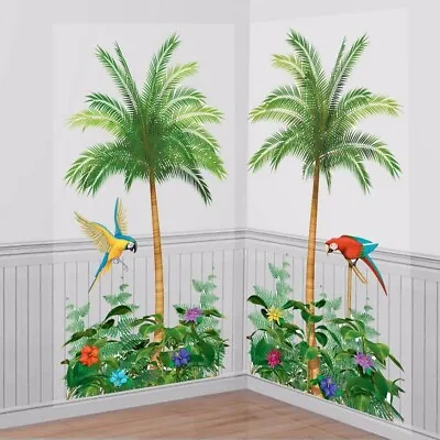 £3.99 • Buy Tropical Palm Trees Scene Setter Add-Ons - Party Decorations