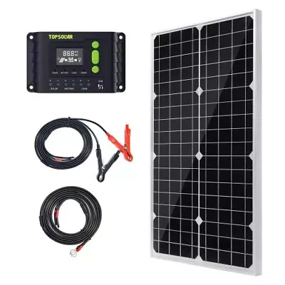 $65.21 • Buy Topsolar Solar Panel Kit 30W 12V Monocrystalline Battery Charger