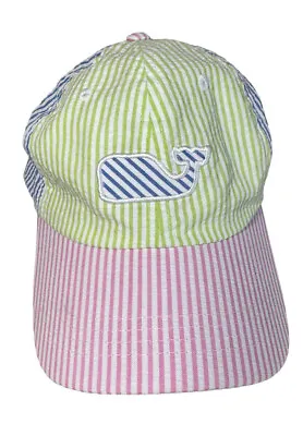 Vineyard Vines Kentucky Derby Striped Baseball Cap/Hat One Size Pink Green Blue • $12
