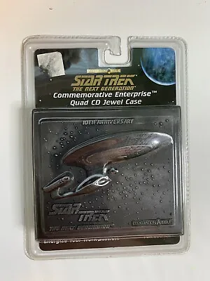 Star Trek Next Generation Commemorative Enterprise Quad Jewel Case CD Holder TNG • $9.99