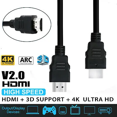 Premium HDMI Cable High Speed V2.0 Extra Long Lead 4K Ultra HD 3DTV 1080P 2160P2 • $11.99