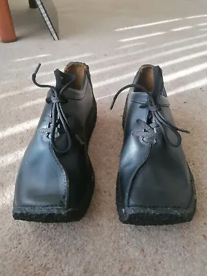 £84.99 • Buy Ladies Unique Black Leather Vintage Clarks Wallabee Style Shoes Size 6G - Unused