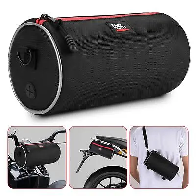 Motorcycle Handlebar Sissy Bar Saddlebag Fork Roll Barrel Bag For Honda Touring • $22.99