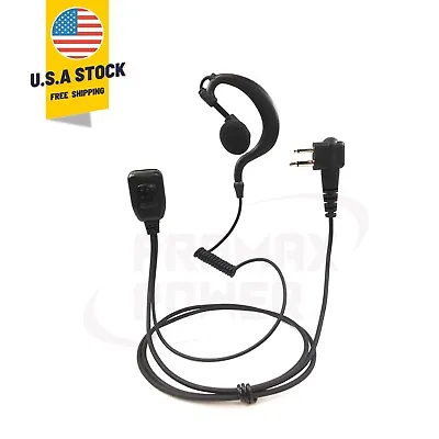 Swivel Earpiece With PTT Mic For Motorola Radios CLS1110 CP110 CP200 RDM2070D • $13.50