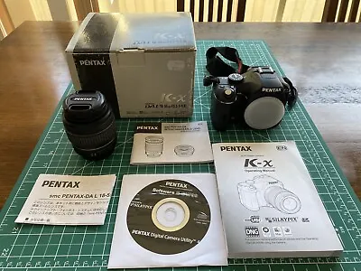 Pentax K-X SR Digital SLR Camera + SMC Pentax-DA L 1:3.5-5.6 18-55mm AL Lens • $115