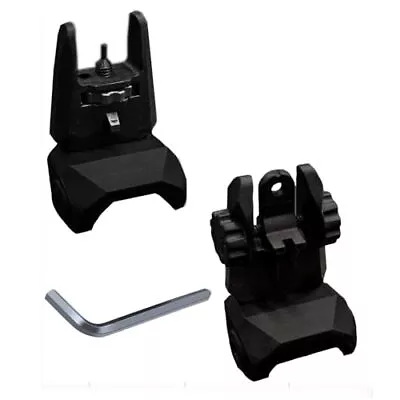Shooters Gate Flip Up Iron Sights-Backup Polymer Front And Rear Sights- Rapid • $36.43