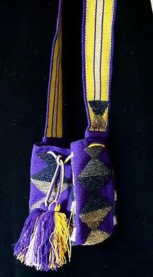 Kanasuu Beaded Mini Mochila New York And Colombian Beaded Mini Mochilas Wayuu • $35