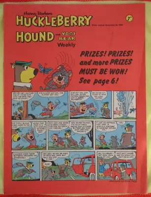 HUCKLEBERRY HOUND & YOGI BEAR WEEKLY Comic Hanna-Barbera - November 19th 1966 • £9.99