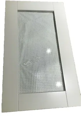 IKEA Akurum Adel 15  X 30  Glass Door Adel White Pebble Kitchen Cabinet Door NEW • £144.99