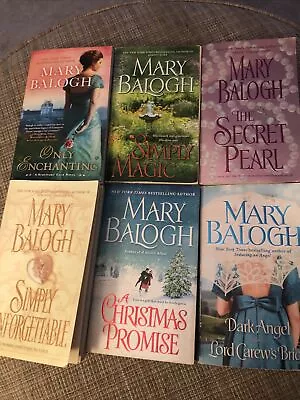 Lot Of 6 MARY BALOGH Historical Romance Novels Regency Simply Unforgettable&more • $16.97