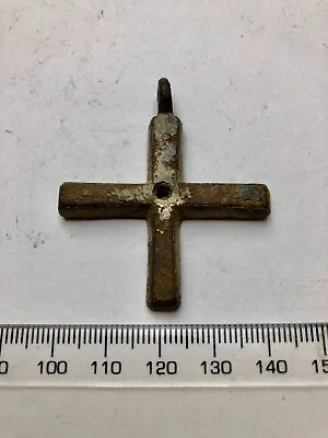 Medieval Cross Or Pendant Or Crucifix - Metal Detector Find - Old Colln: B918 • £59