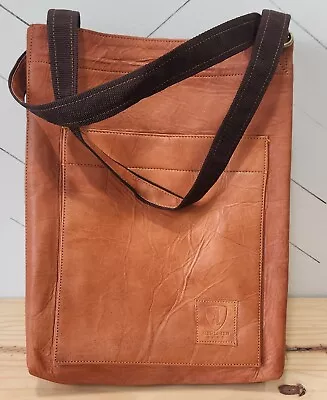 BERLINER Vintage Leather Tote Bag Seville Large Bag - Brown NWOT • $75