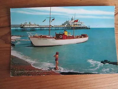 Postcard - Pleasure And Pier Eastbourne (1967 Promo Postmark) Salmon • £1.99