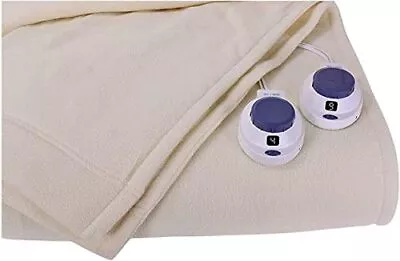 Perfect Fit SoftHeat - Queen Micro-Fleece Heated Blanket - Queen Natural  • $118.56