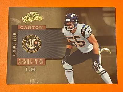 2005 Junior Seau 84/150 Playoff Absolute Canton Absolutes Gold #ca-14 Chargers • $3.88