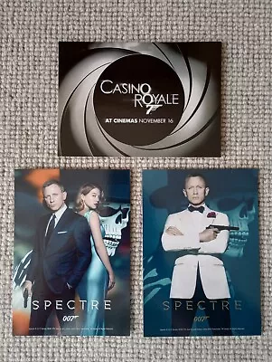 Movie Poster Postcards X 3 Featuring James Bond • £1.50