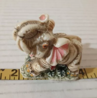 Mini Tiny Miniature Colorful Ceramic Porcelain Elephant Figurine 2  • $8.86