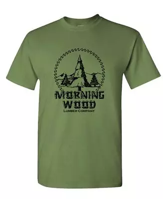 MORNING WOOD - Unisex Cotton T-Shirt Tee Shirt • $16.99