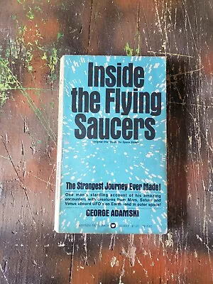 Inside The Flying Saucers By: George Adamski Warner 1974 • $12