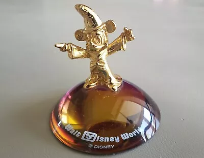 Walt Disney World Crystal Sorcerer Mickey Paperweight Figure  • $19.95