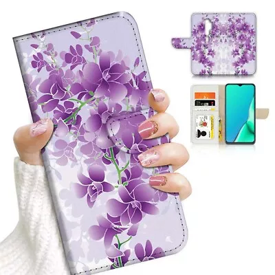 ( For Oppo A9 2020 ) Wallet Flip Case Cover AJ24146 Flower • $12.99