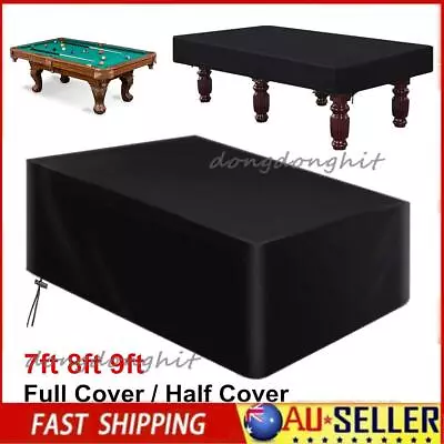 7/8FT Pool Snooker Billiard Table Cover Polyester Waterproof Dust Cap Outdoor • $21.14