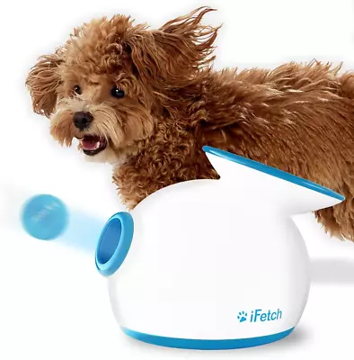 Ifetch Interactive Mini Tennis Ball Launcher For Dogs Blue/White Size Name:S... • $268.95