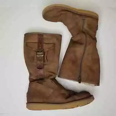 UGG Women's Cargo II Tall Boots With Pockets In Brown Size 8 • $70