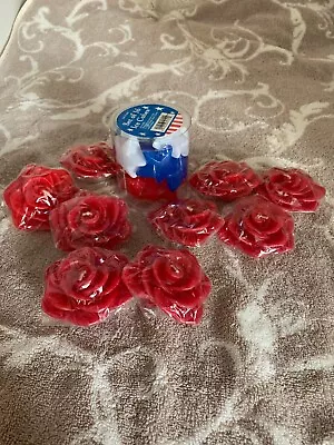 $24 • Buy Floating Candles / Set Of 9 Scented  Ice Cubes Patriotic Stars Set Of 16