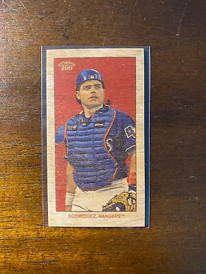 2023 Topps T206 High Series Ivan Rodriguez Wood Paper Stock /20 Texas Rangers • $19.99