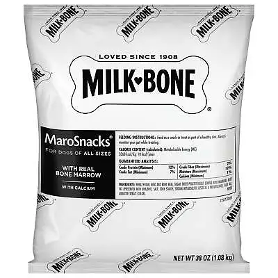 Milk-Bone MaroSnacks Bone Marrow Dog Treats With CalciumRefill Packs38 Oz2 Pk • $19.99