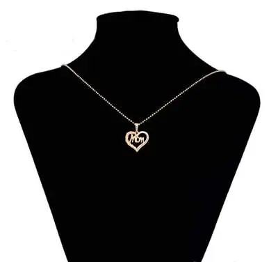 9ct 9K Yellow Gold Plated Mom Girls Love Heart  NECKLACE & Pendant . 776 UK • £10.99