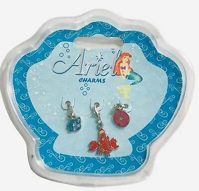 Vintage Disney Store Kids The Little Mermaid Ariel Charms For Bracelet NIP • $15