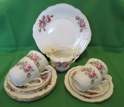 Rare Vintage Washington Pottery Ltd Hanley Tea Trio X4 - + Cake Plate & Milk Jug • £17.50