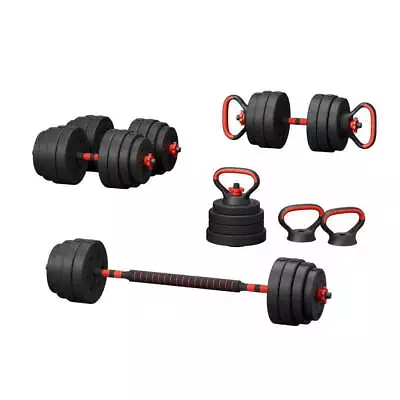 Everfit 40kg Adjustable Dumbbells Set Kettle Bell Weight Plates Barbells Gym • $89.95