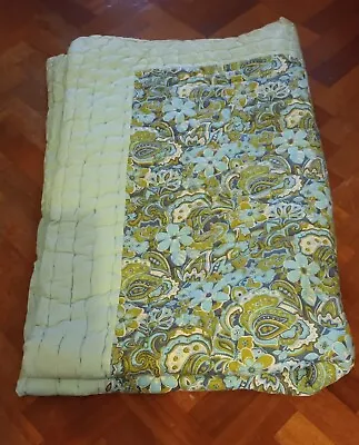 £25 • Buy Uesd   Cotton Padded Flower Printed Quilt 