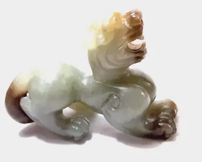 Antique Chinese Ming To Qing Hand Carved Jade Lion • $378.99
