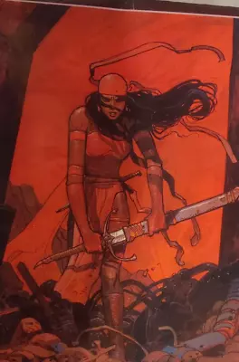 JEAN  MOEBIUS  GIRAUD COLOR  ELEKTRA  POSTER (1990) 22  X 34  (MARVEL) • $139.95