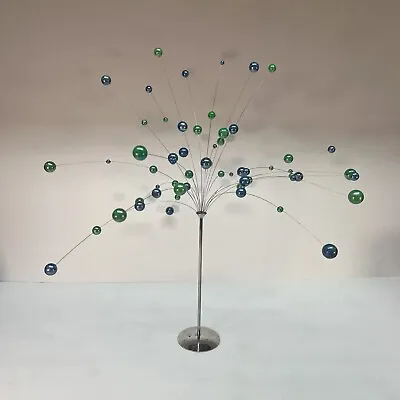 Laurids Lonborg 1960s Kinetic Mobile Sculpture W/ Blue & Green Balls Mid Century • $120