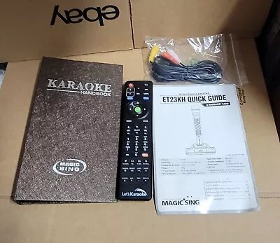 Magic Sing ET23KH Remote AV Cable Guide Karaoke Handbook  • $49.90