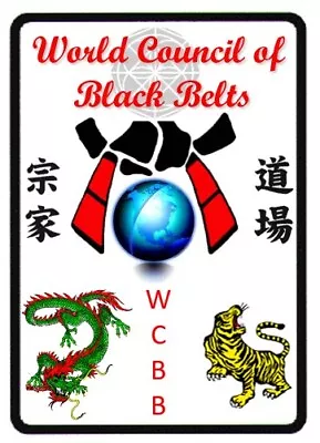 Martial Art Rank Recognition Certificate - World Council Of Black Belts • $14.99