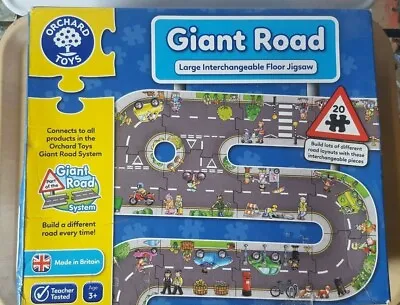 £2.99 • Buy Orchard Toys Giant Road Interchangeable Jigsaw Puzzle Boxed Complete 20 Pieces