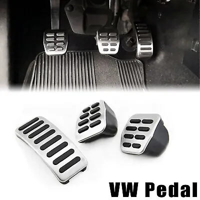 $10.79 • Buy For VW Gas Clutch Brake Foot Pedal Cover 3 Pcs Bora Golf MK3,MK4 Vento Lupo Polo